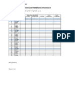 Form Checklist Kebersihan Gudang April