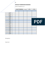 Form Checklist Kebersihan Gudang Februari 2021