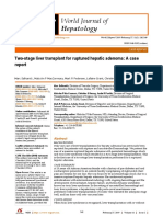 2019-02 - Two-Stage Liver Transplant For Ruptured Hepatic Adenoma - A Case Report