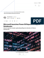 Microsoft Launches Power BI Reports in Jupyter Notebooks - by Christianlauer - CodeX - Apr, 2023 - Medium