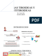 Drogas Tiroideas Y Antitiroideas: Dra. Carmen Siles Docente Unitepc