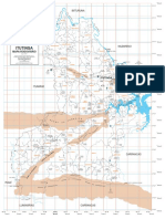 Mapa rodoviário de Itutinga com localização de bairros e distritos