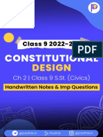 Constitutional Design - Padhle Class 9 Social Science PDF