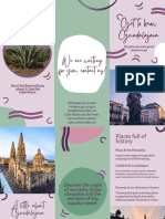 Conoce Guadalajara Con Formas Irregulares Colorido Folleto