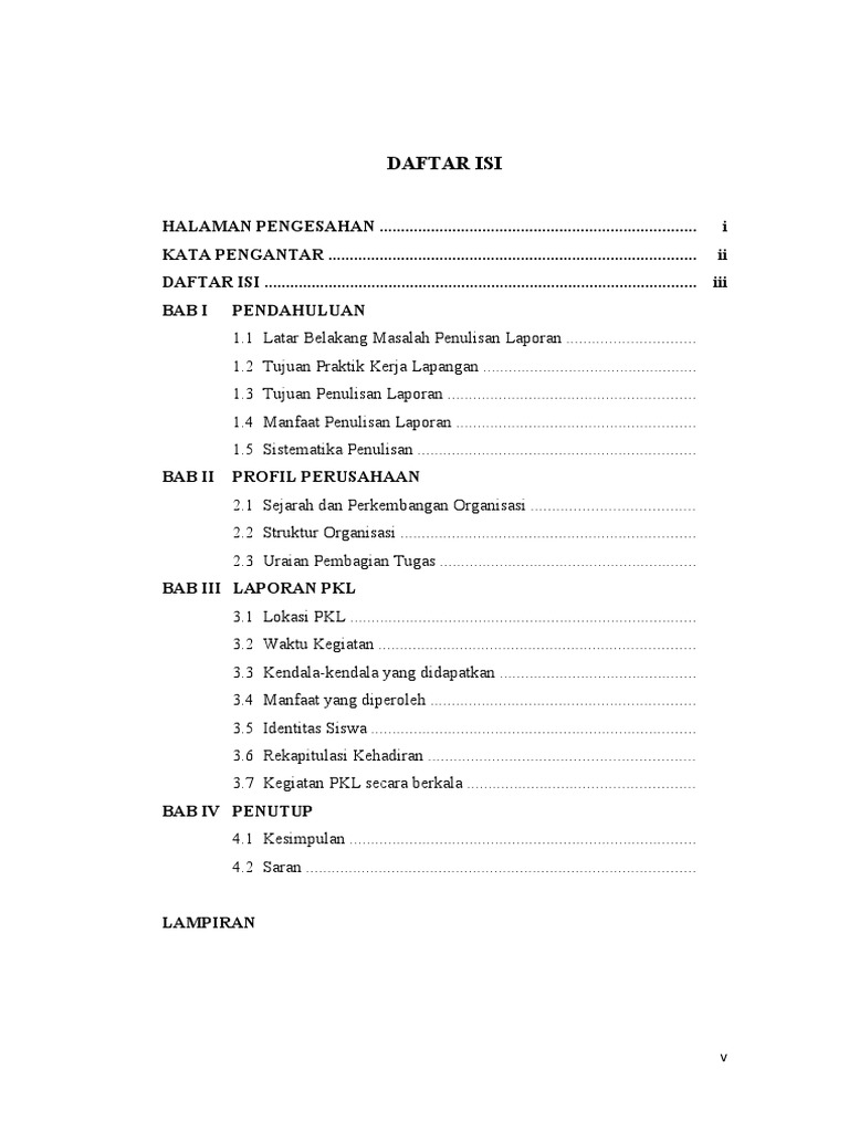 Daftar Isi Dan Daftar Gambar | PDF