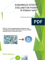 Komunikasi Efektif Dalam Keselamatan Pasien Di RS