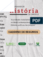 Anais Do XXVI Semana de História - A Profissão Historiadora No Brasil Contemporâneo: História, Políticas, Tecnologias - Caderno de Resumos