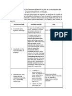 Lista de Necesidades Plan de Comunicación Ing Energía