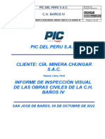 Informe - Inspeccion - Visual - Obras Civiles - CH. Baños IV - Septiembre - 2022 - Rev. 01