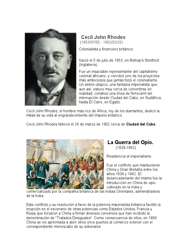 Cecil John Rhodes | PDF