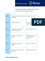 Worksheet Question Words