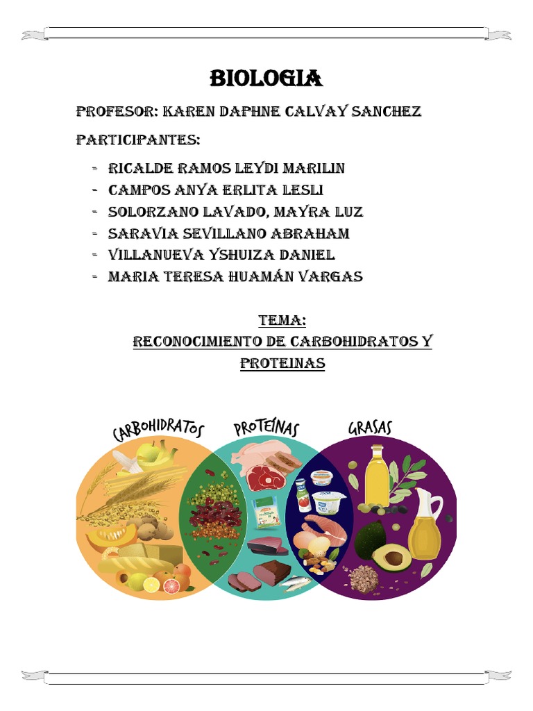 Carbohidratos y Proteinas PDF