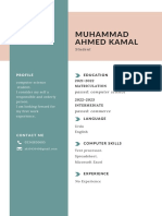Muhammad Ahmed Kamal student profile