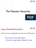 The Chomsky Hierarchy