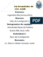 Tipos de Investigacion - Activivdad 1