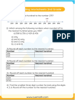 Rounding Worksheets 2nd Grade - Worksheet 3 PDF