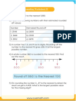 Rounding Worksheets - Worksheet 4 PDF