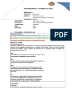 Plan Desarrollo Curricular (PDC) Datos Referenciales:: "Eduardo Abaroa" Primaria Comunitaria Vocacional