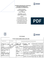 Cuadro Comparativo Patologías - Sistema Sensorial - Trastornos Auditivos, Visuales, Gusto y Olfato.