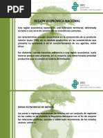 8 Regiones Económicas de México | PDF | Ciencia y matemáticas