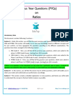 Previous Year Questions - Ratios Lyst7077