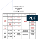 Jadual Waktu Pentaksiran Psikometrik