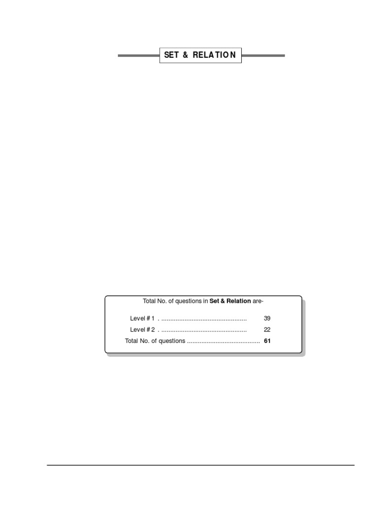 Set & Relation Quiz for Students | PDF | Set (Mathematics ...