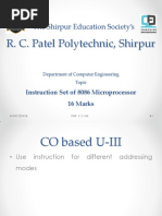 MIC U-III (Instruction Set of 8086) PDF