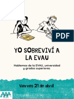 Yo Sobreviví A La Evau (A3) PDF