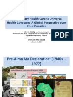 History and Evolution of Primary Health Care 270223 Masters Classes PDF
