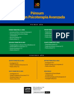 Pensum Maestria Psicoterapia Avanzada Ufm PDF