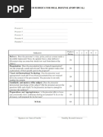 Rubric in Oral Defense