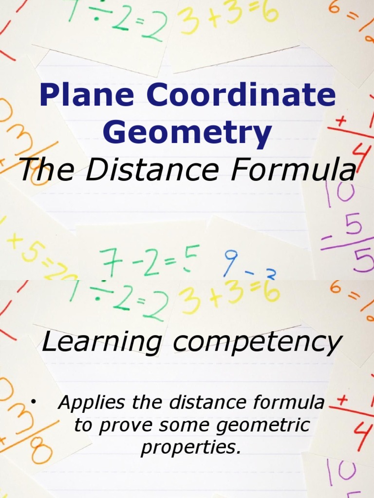 Distance and Midpoint Formulas Explained | PDF