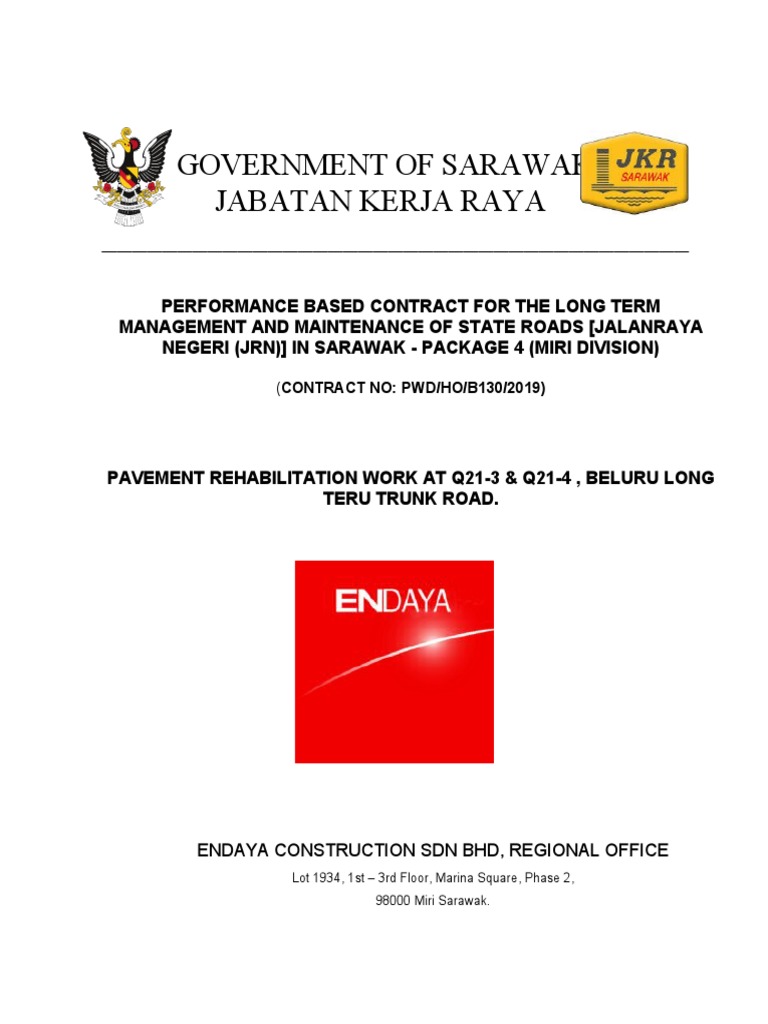 Beluru Trunk Road Report PDF Road Infrastructure