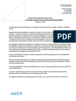 DFD Hazard Alert Elevator Controller Replacement 2 1 16 PDF