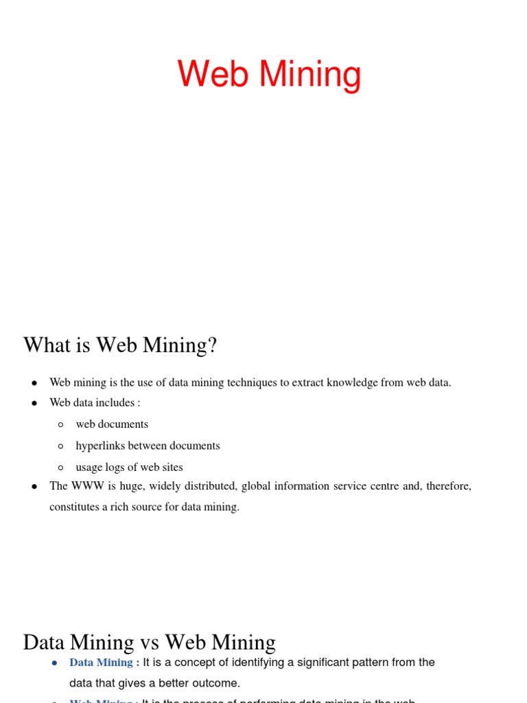 Web And Text Mining Pdf Internet Web World Wide Web