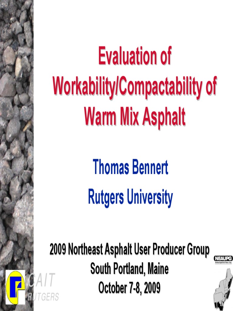 09 Compactability of WMA Bennert | PDF | Fluid Dynamics | Civil Engineering