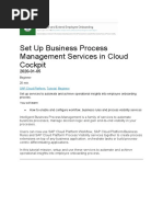 Set Up Business Process Management Services in Cloud Cockpit