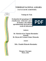 Universidad Nacional Agraria: (Xanthosoma Violaceum) para La Elaboración