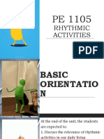 Rhythmic Activities - Module 1