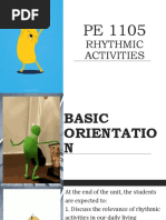 Rhythmic Activities - Module 1