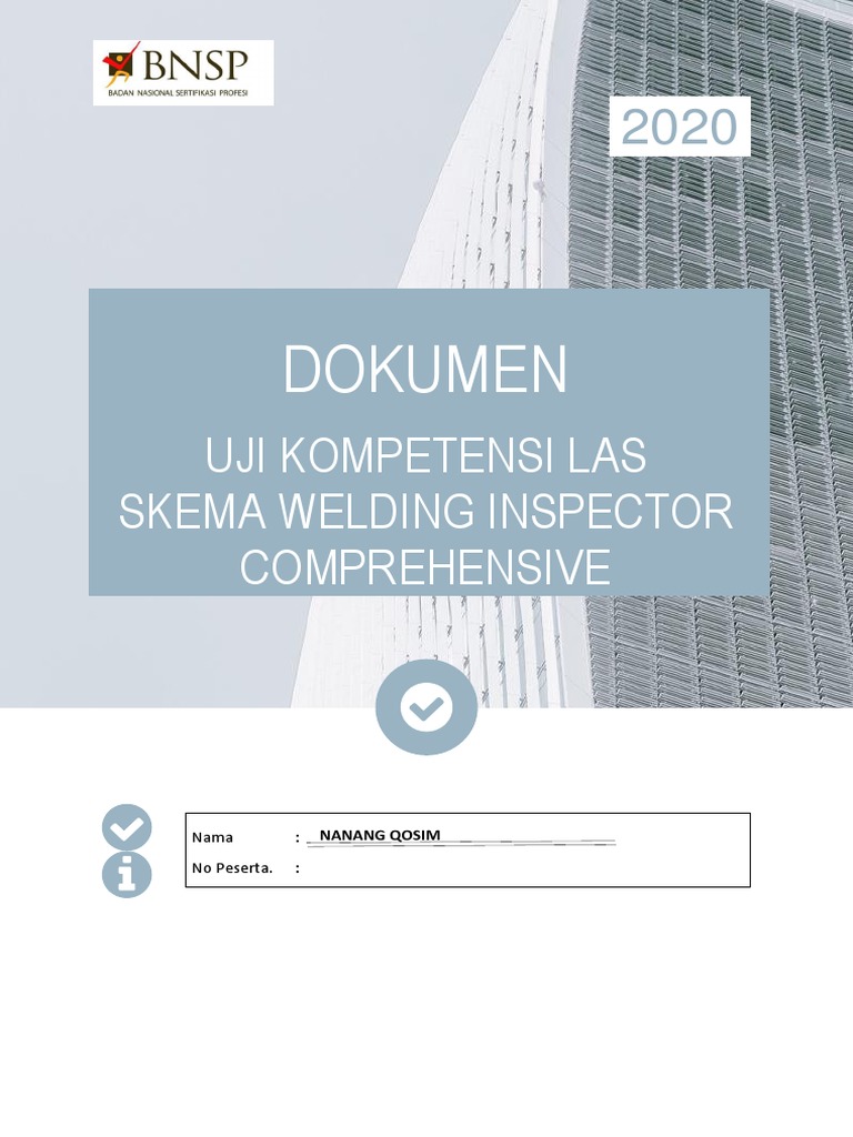 Apl 01 Apl 02 Welding Inspector Comprehensive Perpanjangan Pdf Pdf