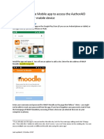 Using The Moodle Mobile App To Access The AuthorAID Course