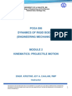 PCEA 006 - Module 2 - Kinematics (Projectile Motion)