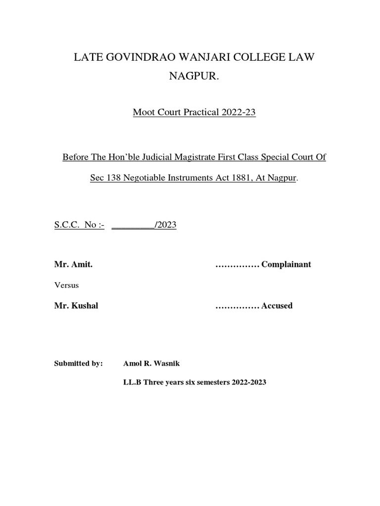 complaint-filed-against-accused-under-section-138-of-negotiable