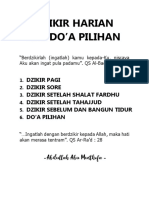 Dzikir Harian dan Do'a Pilihan