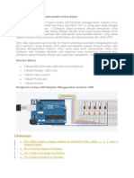 Proyek Lampu LED Berjalan Menggunakan Arduino UNO