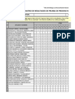 Resultados Prueba Proceso Secundaria 2018