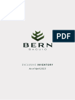 Bern Exclusive Inventory As of April 2023