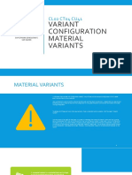 Variant Configuration Material Variants: CL02 CT04 CU41